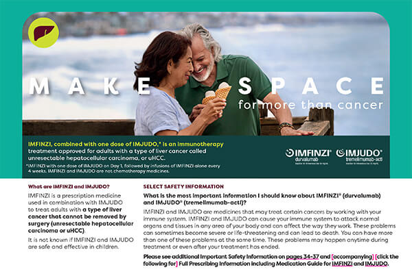 IMFINZI Patient Guide for uHCC patients