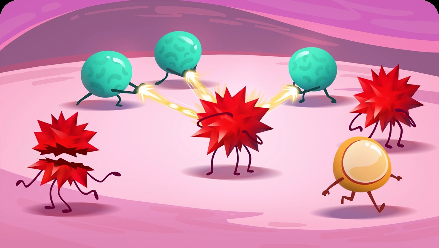 Role of Immune System Illustration
