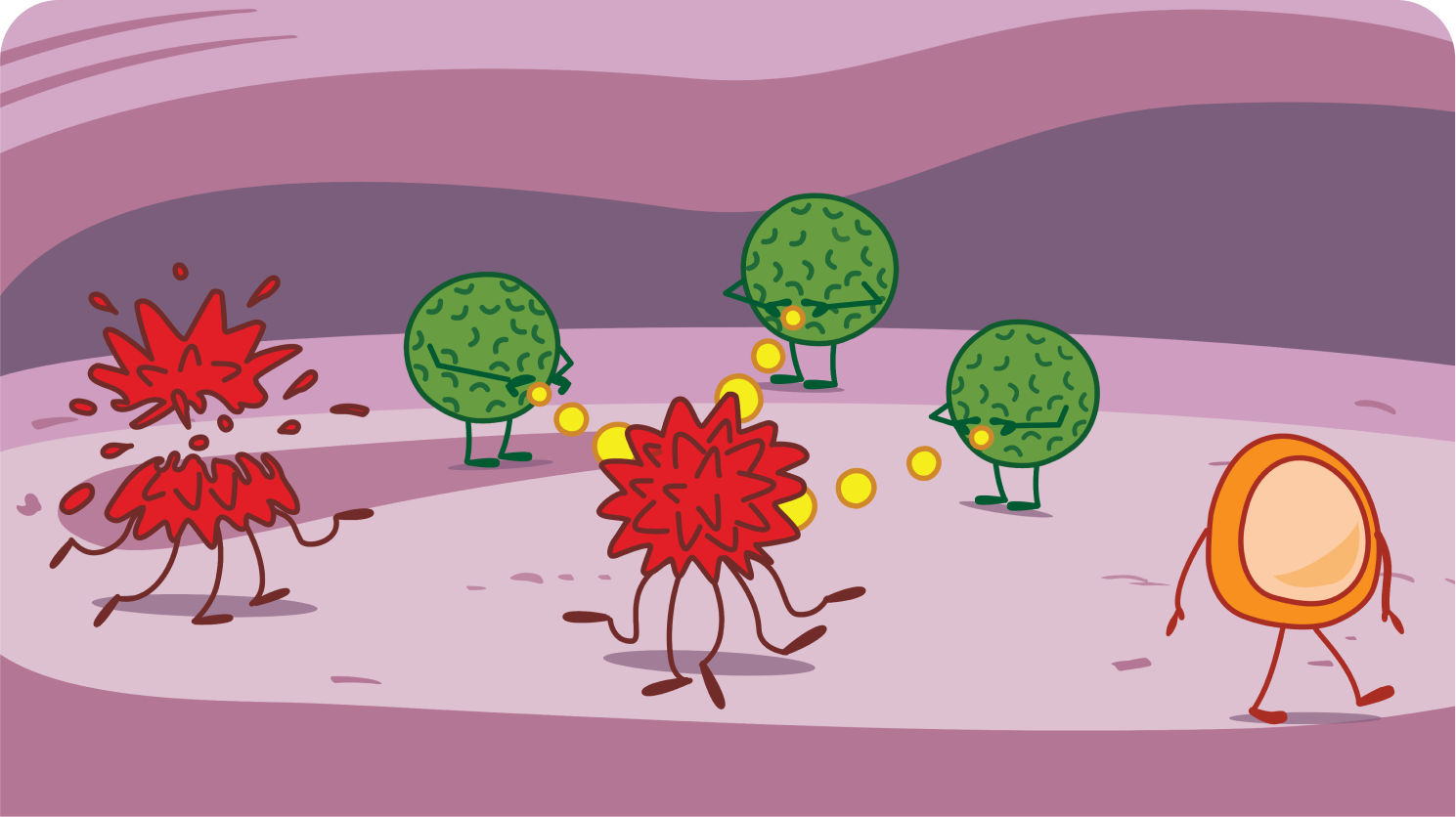 Immune System Process Illustration